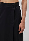 Etek Detaylı Siyah Pantolon 1010786-900