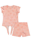Civil Baby Kız Bebek Şortlu Takım 6-18 Ay Pudra