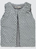 Civil Girls Kız Çocuk Yelek 2-5 Yaş Gri