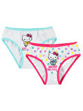Hello Kitty Kız Çocuk 2'li Külot Set 2-10 Yaş Beyaz