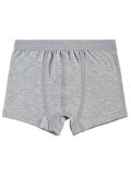 Civil Boys Erkek Çocuk 2'li Boxer Set 2-10 Yaş Gri-Beyaz