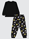 Civil Girls Kız Çocuk Pijama Takımı 6-9 Yaş Siyah