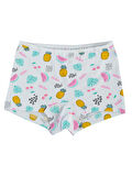 Civil Girls Kız Çocuk 2'li Boxer Set 2-10 Yaş Beyaz