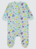 Civil Baby Kız Bebek Patikli Tulum 1-6 Ay Mint Yeşili