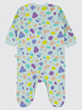 Civil Baby Kız Bebek Patikli Tulum 1-6 Ay Mint Yeşili