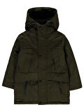 Civil Boys Erkek Çocuk Kapüşonlu Mont 10-13 Yaş Camel