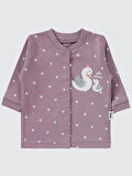 Civil Baby Kız Bebek Patikli Pijama Takımı 1-6 Ay Leylak Lila