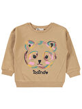 Civil Girls Kız Çocuk Sweatshirt 2-5 Yaş Yulaf Sütü