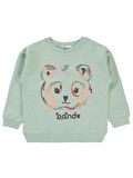Civil Girls Kız Çocuk Sweatshirt 2-5 Yaş Taze Nane