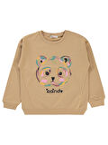 Civil Girls Kız Çocuk Sweatshirt 6-9 Yaş Yulaf Sütü