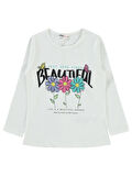 Civil Girls Kız Çocuk Sweatshirt 2-5 Yaş Ekru 
