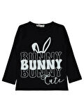 Civil Girls Kız Çocuk Sweatshirt 2-5 Yaş Siyah