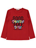 Civil Girls Kız Çocuk Sweatshirt 6-9 Yaş Kırmızı