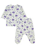Civil Baby Kız Bebek Pijama Takımı 1-6 Ay Lila