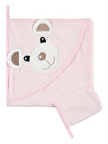 Civil Baby Bebek Keseli Banyo Havlusu 75x75 cm Pembe