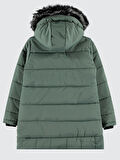 Civil Girls Kız Çocuk Kapüşonlu Mont 10-13 Yaş Çağla Yeşili