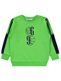 Civil Boys Erkek Çocuk Sweatshirt 2-5 Yaş Limon Yeşili