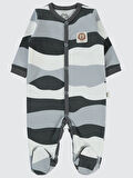 Civil Baby Erkek Bebek Patikli Tulum 1-6 Ay Füme