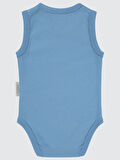 Civil Baby Erkek Bebek Çıtçıtlı Badi 1-18 Ay  Açık İndigo