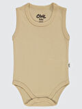 Civil Baby Bebek Çıtçıtlı Badi 3-9 Ay  Sütlü Kahve