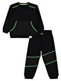 Civil Boys Erkek Çocuk Eşofman Takımı 2-5 Yaş Siyah