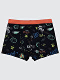 Civil Boys Erkek Çocuk 3'lü Boxer Set 2-10 Yaş Siyah