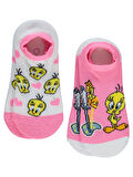 Tweety Kız Çocuk 2'li Babet Çorap 2-12 Yaş Pembe