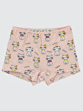 Civil Girls Kız Çocuk 2'li Boxer Set 2-10 Yaş Pembe