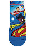 Superman Erkek Çocuk 2'li Babet Çorap 2-12 Yaş Standart