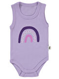 Civil Baby Kız Bebek Çıtçıtlı Badi 1-36 Ay Lila