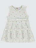 Civil Baby Kız Bebek Elbise 6-18 Ay Ekru
