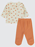 Civil Baby Kız Bebek Pijama Takımı 1-6 Ay FilDişi