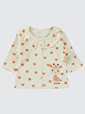 Civil Baby Kız Bebek Pijama Takımı 1-6 Ay FilDişi