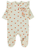 Civil Baby Kız Bebek Patikli Tulum 1-6 Ay FilDişi