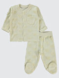 Civil Baby Erkek Bebek Pijama Takımı 1-6 Ay Taş Rengi