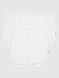Civil Baby Bebek 5'li Çıtçıtlı Badi 3-9 Ay  Beyaz