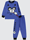 Civil Boys Erkek Çocuk Pijama Takımı 2-5 Yaş Saks Mavisi
