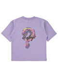 Civil Girls Kız Çocuk Oversize Tişört 10-13 Yaş Lila