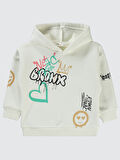 Civil Girls Kız Çocuk Sweatshirt 2-5 Yaş Ekru