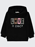 Civil Girls Kız Çocuk Sweatshirt 2-5 Yaş Siyah