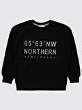 Civil Boys Erkek Çocuk Sweatshirt 10-13 Yaş Siyah