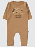 Civil Baby Kız Bebek 2'li Patiksiz Tulum 3-9 Ay Kahve