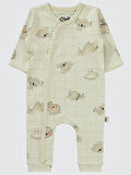 Civil Baby Erkek Bebek 2'li Patiksiz Tulum 3-9 Ay Kahve