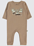 Civil Baby Erkek Bebek 2'li Patiksiz Tulum 3-9 Ay Kahve