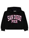 Civil Girls Kız Çocuk Sweatshirt 6-9 Yaş Siyah