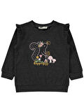Civil Girls Kız Çocuk Sweatshirt 2-5 Yaş Antrasit