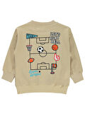 Civil Boys Erkek Çocuk Sweatshirt 2-5 Yaş Bej