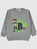 Ben 10 Erkek Çocuk Sweatshirt 2-5 Yaş Gri