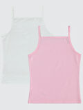 Pierre Cardin Kız Çocuk 2'li Atlet Set 2-10 Yaş Pembe