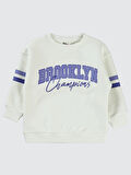 Civil Girls Kız Çocuk Sweatshirt 2-5 Yaş Beyaz